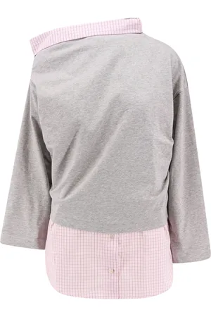 DRIES VAN NOTEN Check Pattern Grey Jumper