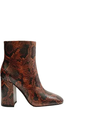 Ash Heeled Boots, female, , 4 UK, Jade Ankle Boot - Python Print