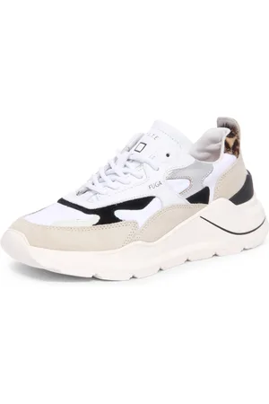 D.A.T.E. Sneakers, female, , 3 UK, White Leopard Nylon Shoes