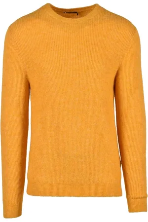 Antony Morato Round-neck Knitwear, male, , L, Mustard Knitwear for Men