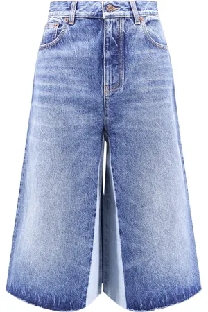 Chloé Denim Shorts, female, , S, Frayed Denim Shorts