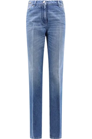 VERSACE Slim-fit Jeans, female, , W26, Jeans with Leather Patch