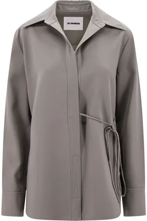 Jil Sander Shirts, female, , XS, V-Neck Wool Shirt