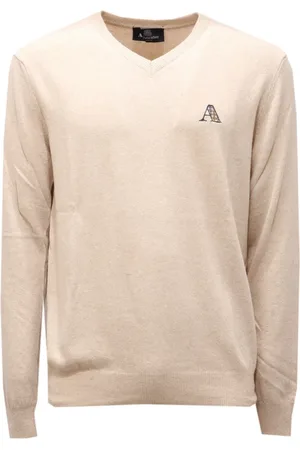 Aquascutum V-neck Knitwear, male, , 2XL, Wool Blend V-Neck Jumper
