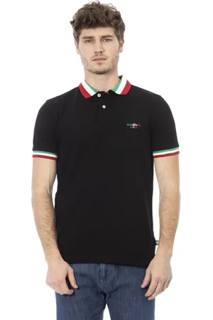 BALDININI Polo Shirts, male, , 2XL, Tricolor Short Sleeve Polo Shirt