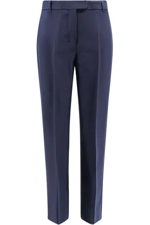 Max Mara Slim-fit Trousers, female, , 2XL, Flared Trousers with Zip Closure