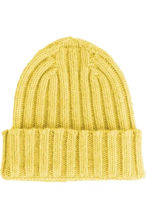 Made in italia Beanies, unisex, , ONE SIZE, Cashmere Ribbed Beanie Hat