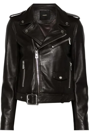 Pinko Shearling Collar Zip Coat