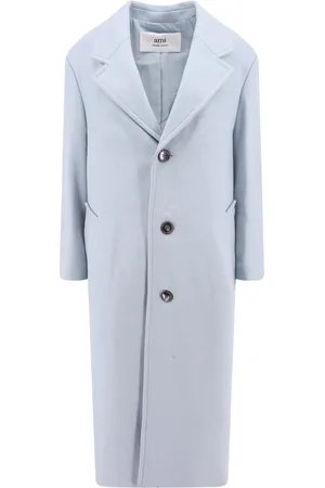 Ami Single-Breasted Coats, female, , S, Wool Blend Classic Coat