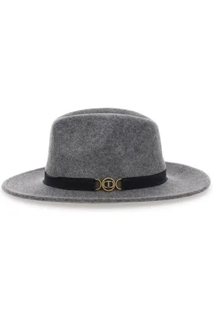 Twin-Set Hats, female, , ONE SIZE, Grey Hats Set with Cappello