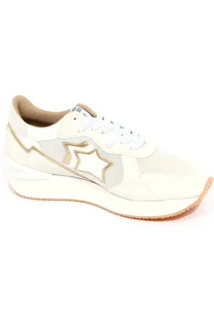 Atlantic Stars Sneakers, female, , 5 UK, Off- /Gold Andromeda Suede/Textile Shoe