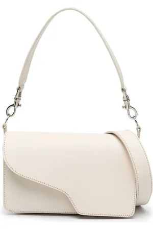 ATP Atelier Handbags, female, , ONE SIZE, Cream White Calf Leather Shoulder Bag