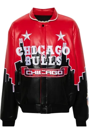 JEFF HAMILTON Red/Black Vegan Leather Jacket