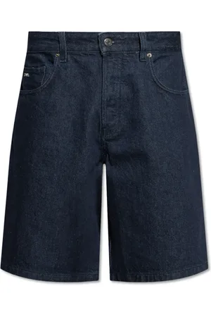 Emporio Armani Denim Shorts, male, , 2XL, Five-pocket washed denim Bermuda shorts