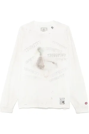 MIHARA YASUHIRO Long Sleeve Tops, male, , M, Crew Neck Long Sleeve T-shirt