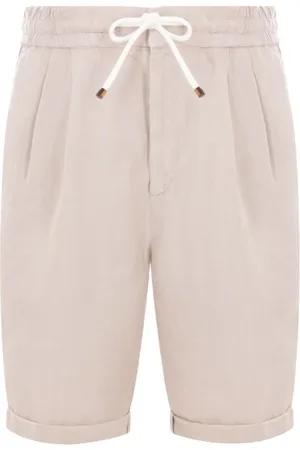 Brunello Cucinelli Casual Shorts, male, , 2XL, Linen Sports Shorts