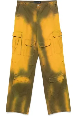 Who Decides War Wide Trousers, male, , W32, Cargo Twill Trousers with Faded Effect