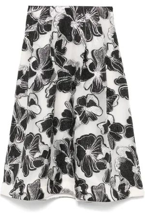STINE GOYA Midi Skirts, female, , S, White A-Line Skirt