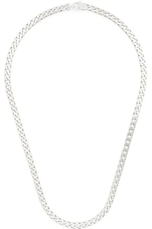 TOM WOOD Sterling Silver Satin Finish Curb Chain