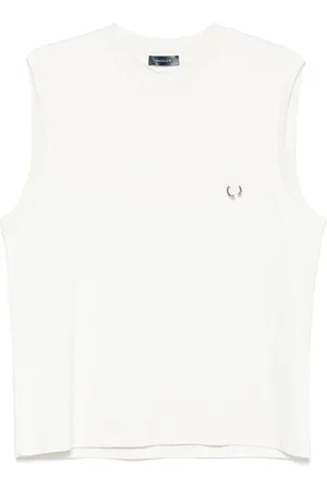 MUGLER Crew Neck Sleeveless Top
