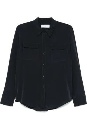 Equipment Shirts, female, , L, Midnight Silk Shirt with Flap Pockets