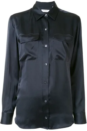 Equipment Silk Satin Shirt Classic Collar