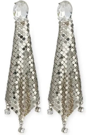 Paco rabanne Crystal Drop Chainmail Earrings