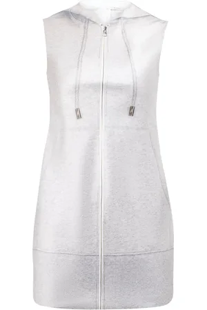 J.W.Anderson Short Dresses, female, , 2XS, Heather Grey Hooded Sleeveless Dress