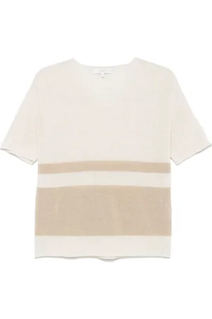 ANTONELLI V-Neck Short Sleeve Jumper