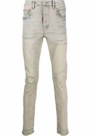 Purple Brand Slim-fit Jeans, male, , W29, Ash Skinny Cut Distressed Denim