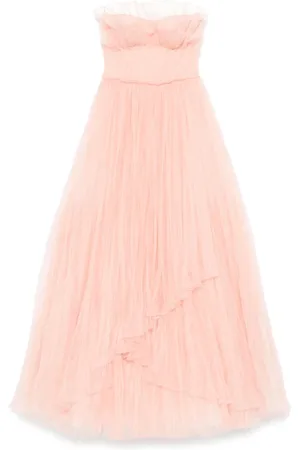 Costarellos Rose Mesh Panel Dress