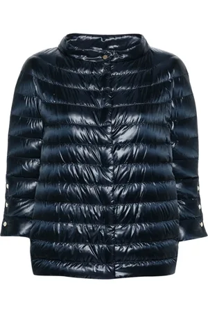 HERNO Navy Quilted Padded Jacket