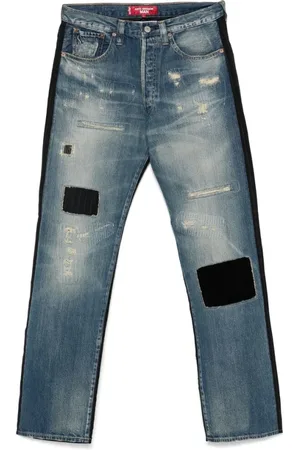 JUNYA WATANABE Patchwork Denim Straight Leg Jeans
