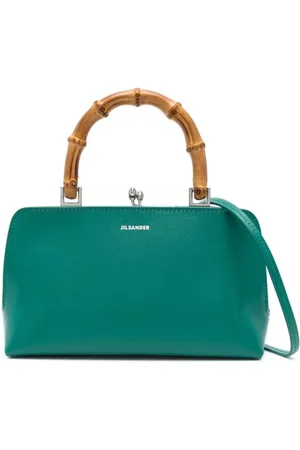 Jil Sander Handbags, female, , ONE SIZE, Emerald Kiss-Lock Handbag