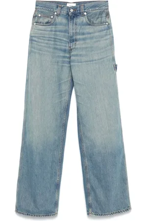 haikure Wide Jeans, female, , W29, Powder Wide Jeans
