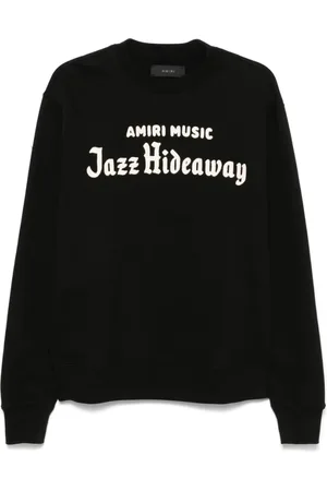 AMIRI Sweatshirts, male, , L, Logo Embroidered Crew Neck Jumper