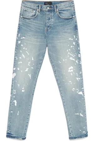 Purple Brand Slim-fit Jeans, male, , W36, Front Button Jeans with Whiskering