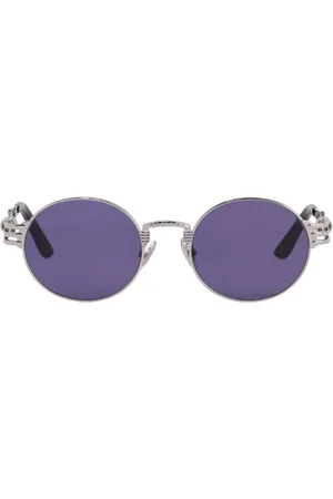 Jean Paul Gaultier Spiral Detail Blue Lens Sunglasses
