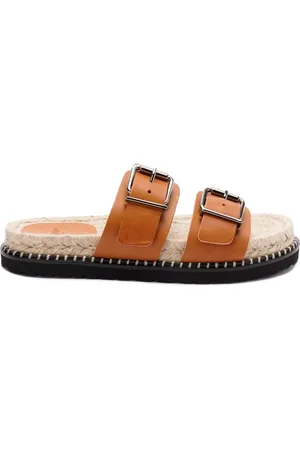 Castaner Sliders, female, , 6 UK, Caramel Double-Strap Flat Shoes