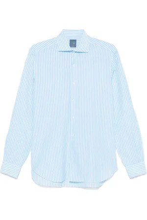 BARBA Casual Shirts, male, , M, Button-Up Shirt with Spread Collar