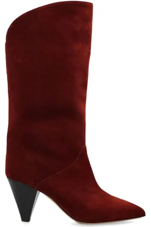 Isabel Marant Burgundy High Heel Pull-On Boots