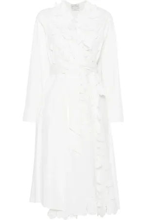 FORTE FORTE Midi Dresses, female, , S, V-Neck Dress with Pockets