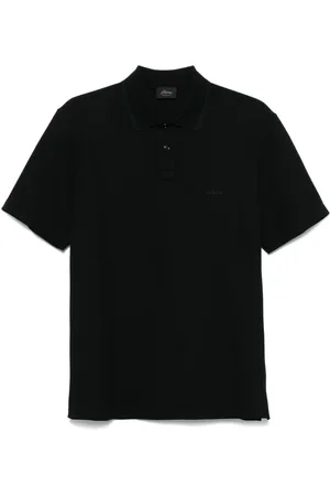 BRIONI Embroidered Logo Short Sleeve Jumper