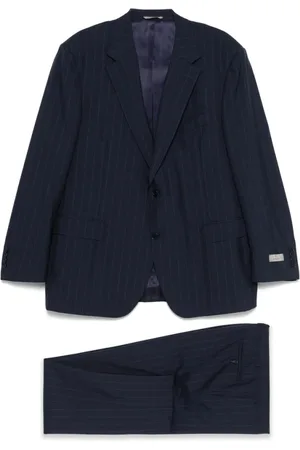 CANALI Single Breasted Suits, male, , 4XL, Navy Suit Jacket