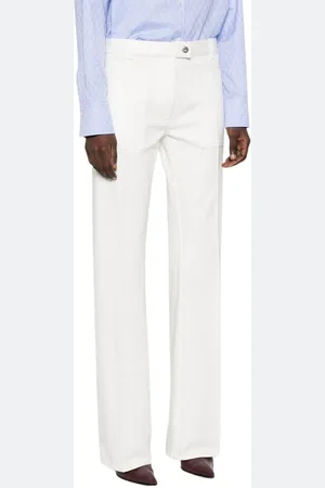 Salvatore Ferragamo Straight Trousers, female, , S, Front Button Zip Fastening Trousers