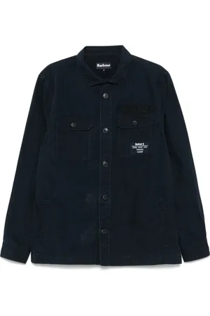 Barbour Navy Button-Up Shirt
