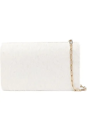 Calcaterra Shearling Chain Shoulder Bag