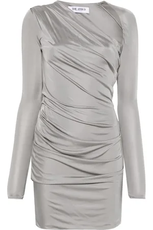 The Attico Party Dresses, female, , S, Asymmetric Neck Dress