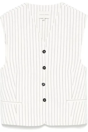 Loulou Studio Vests, female, , S, V-Neck Waistcoat with Pockets