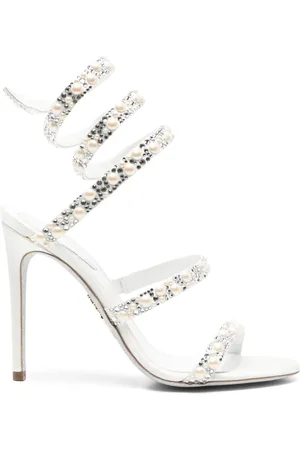 RENE CAOVILLA High Heel Sandals, female, , 4 UK, Rhinestone Stiletto Heel Shoes